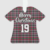 Borthwick Clan Tartan Kersttrui Ornament (voorkant)