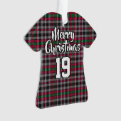 Borthwick Clan Tartan Kersttrui Ornament (voorkant)