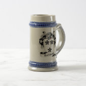 Borthwick Coat of Arms Stein - Family Crest Bierpul (Voorkant rechts)