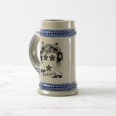 Borthwick Coat of Arms Stein - Family Crest Bierpul (Voorkant links)