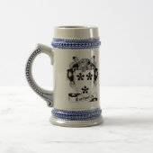 Borthwick Coat of Arms Stein - Family Crest Bierpul (Links)