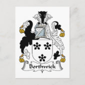 Borthwick Family Crest Briefkaart (Voorkant)