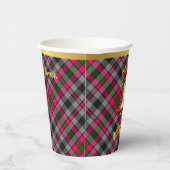 Borthwick gepersonaliseerde Tartan kerst Papieren Bekers (Rechts)