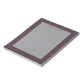 Borthwick Original Scottish Tartan Notepad Notitieblok (Linkerzijde)