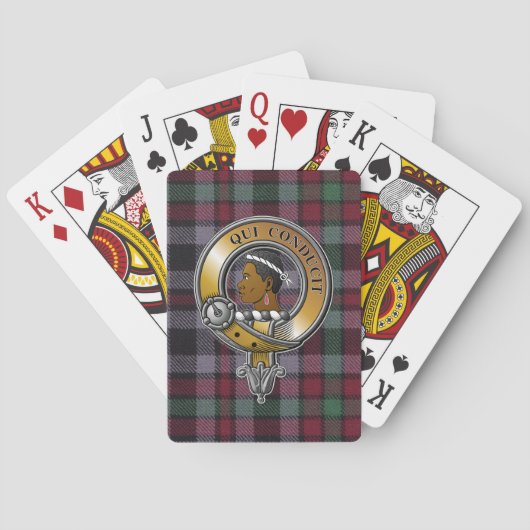 Borthwick Tartan & Badge Pokerkaarten (Achterkant)