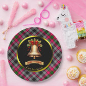 Borthwick Tartan Gepersonaliseerde Kerstmis Papieren Bordje (Feest)