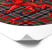 Borthwick Tartan Scottish Play Lion Rampant Poster (Hoek)