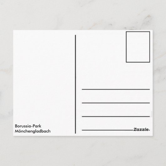 Borussia-Park - Mönchengladbach Briefkaart (Achterkant)