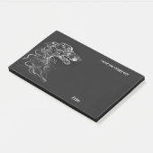 Borzoi Abstract Art Hondennaam Post-it® Notes (Schuin)