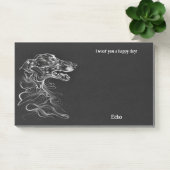 Borzoi Abstract Art Hondennaam Post-it® Notes (Kantoor)