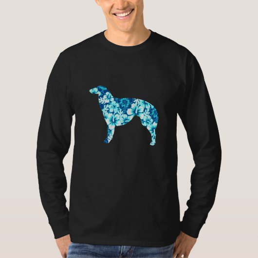 Borzoi Aloha Hawaiian Dog 1 T-shirt (Voorkant)
