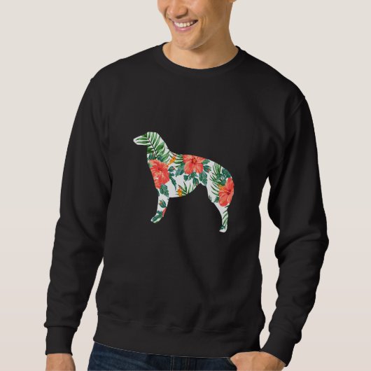 Borzoi Aloha Hawaiian Dog Trui (Voorkant)