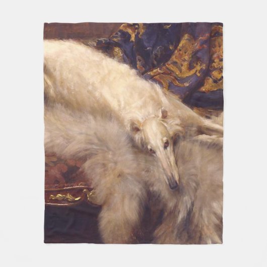  Borzoi Art Fleece Blanket (Voorkant)