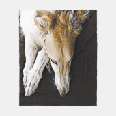 Borzoi Art Fleece Throw Deken (Voorkant)