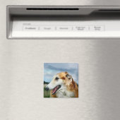 Borzoi Art Gifts Magneet (Insitu (Vaatwasser))
