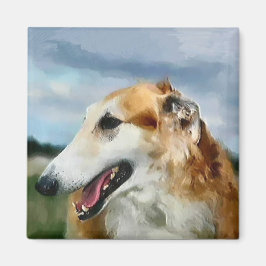Borzoi Art Gifts Magneet