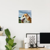 Borzoi Art Gifts Poster (Thuiskantoor)