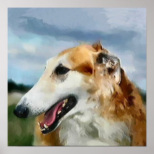 Borzoi Art Gifts Poster (Voorkant)