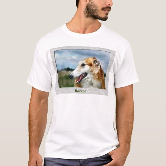 Borzoi Art Gifts T-shirt (Voorkant)