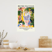 Borzoi Art Print Funny Bathroom Decor, Dog on (Keuken)