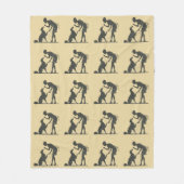 Borzoi Behandel Fleece Deken (Voorkant)