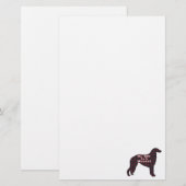 Borzoi BFF Briefpapier (Voorkant / Achterkant)