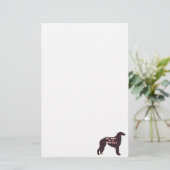 Borzoi BFF Briefpapier (Staand voorkant)
