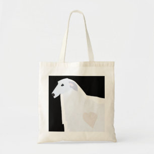 Borzoi Breed Sjabloon Design Tote Bag
