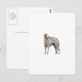 Borzoi Briefkaart (Voorkant / Achterkant)