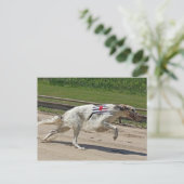 borzoi briefkaart (Staand voorkant)