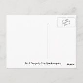 borzoi briefkaart (Achterkant)