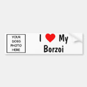 Borzoi Bumpersticker (Voorkant)