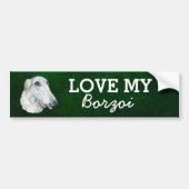 Borzoi Bumpersticker (Voorkant)