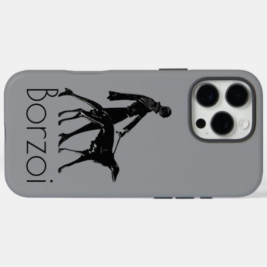 Borzoi Case-Mate iPhone Case (Achterkant (horizontaal))
