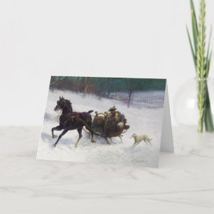 BORZOI CHRISTMAS CARD FEESTDAGEN KAART