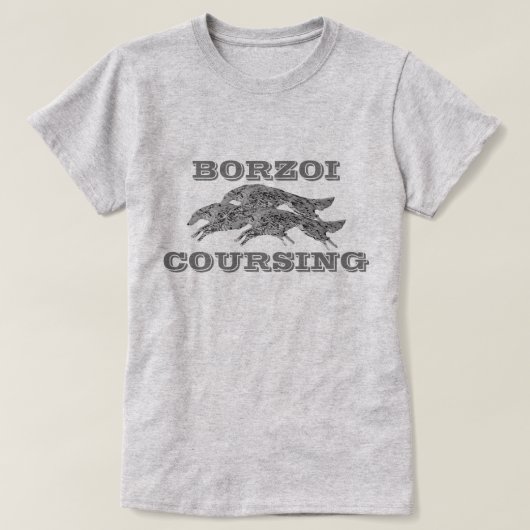 Borzoi Coursing T-shirt (Design voorkant)