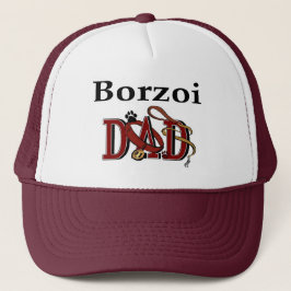 Borzoi Dad Gifts Trucker Pet