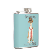 Borzoi Dad Heupfles (Rechts)