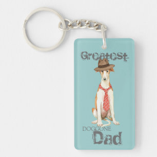 Borzoi Dad Sleutelhanger