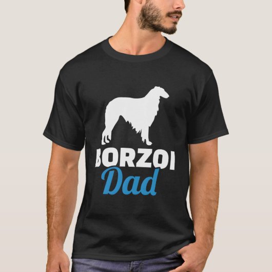 Borzoi Dad T-shirt (Voorkant)