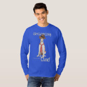 Borzoi Dad T-shirt (Voorkant volledig)
