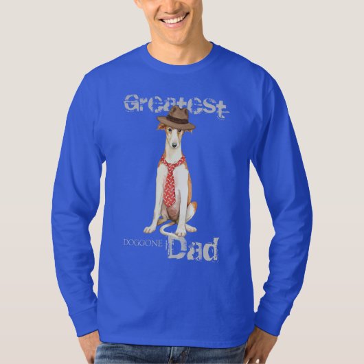 Borzoi Dad T-shirt (Voorkant)