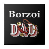 Borzoi Dad Tegeltje (Voorkant)