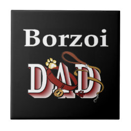 Borzoi Dad Tegeltje