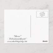 "Borzoi" Dog Art Briefkaart (Achterkant)