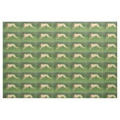 Borzoi Dog Art Fabric Stof (Fat Quarter)