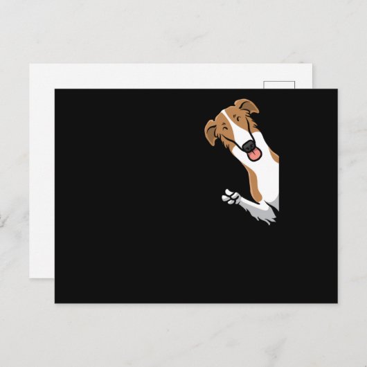 Borzoi Dog Briefkaart (Voorkant / Achterkant)