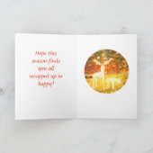 BORZOI Dog PRETTIGE FEESTDAGEN CHRISTMAS Card Kaart (Binnen)