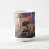 Borzoi Elegant Breed Coffee Mok (Center)