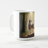 Borzoi Elegant Breed Coffee Mok (Voorkant links)